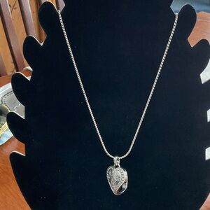 Brighton Elegant Silver Heart Pendant Lanyard